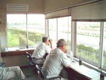 Monitoring training at Miho Training Center
